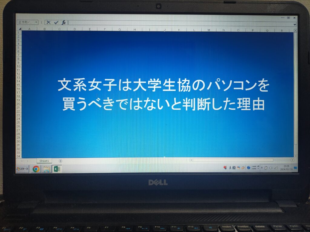 文系女子は大学生協のパソコンを買うべきではないと判断した理由